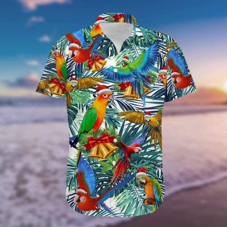 Parrot Christmas So Cute 3D Print Hawaiian Shirt