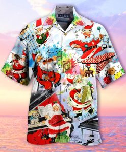 Party Music On Christmas Hawaiian Shirt