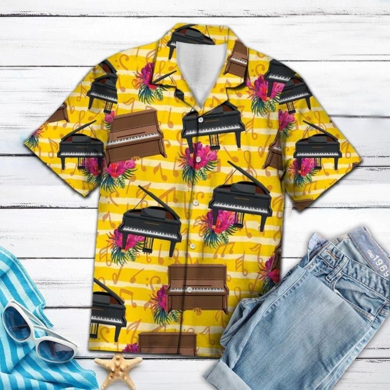 Piano For Vacation Hawaiian Shirt