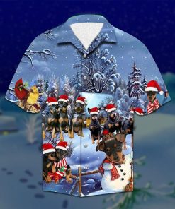 Pinscher Christmas 3D Print Hawaiian Shirt Pinscher Christmas 3D Print Hawaiian Shirt