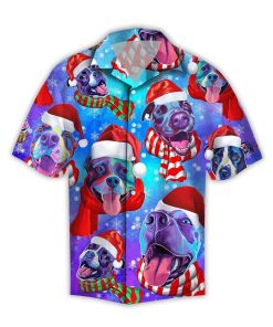 Pit Bull Xmas 3D Print Hawaiian Shirt