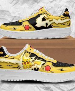 Pokemon Pikachu Thunderbolt Air Sneakers Custom Anime Shoes