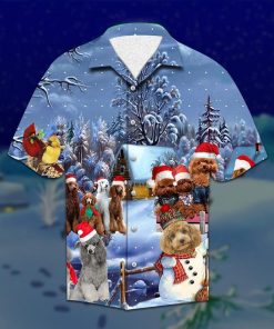 Poodle Christmas Hawaiian Shirt