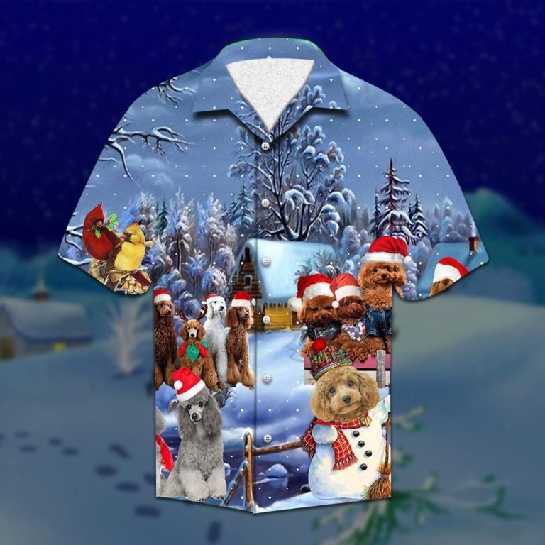 Poodle Christmas Hawaiian Shirt