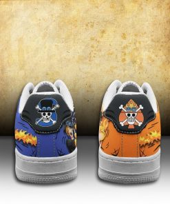 Portgas Ace and Sabo Air Sneakers Custom Mera Mera One Piece Anime Shoes