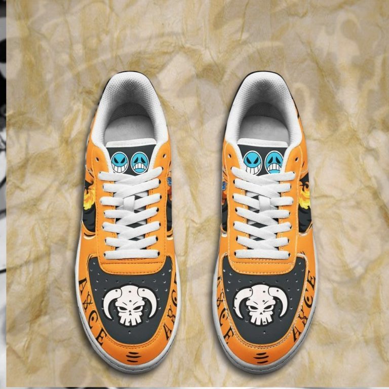 Portgas D Ace Air Sneakers Custom Fire Anime One Piece Shoes