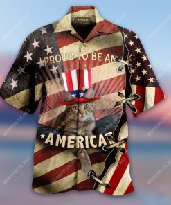 Proud To Be An Americat Short Sleeve Button Up