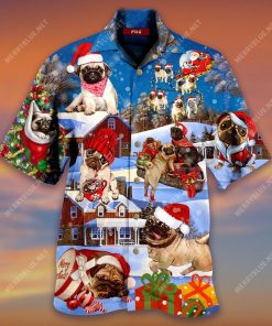 Pug Said Play With Me Please Christmas Holiday Hawaiian Shirt