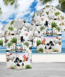 Samoyed Vacation Hawaiian Shirt