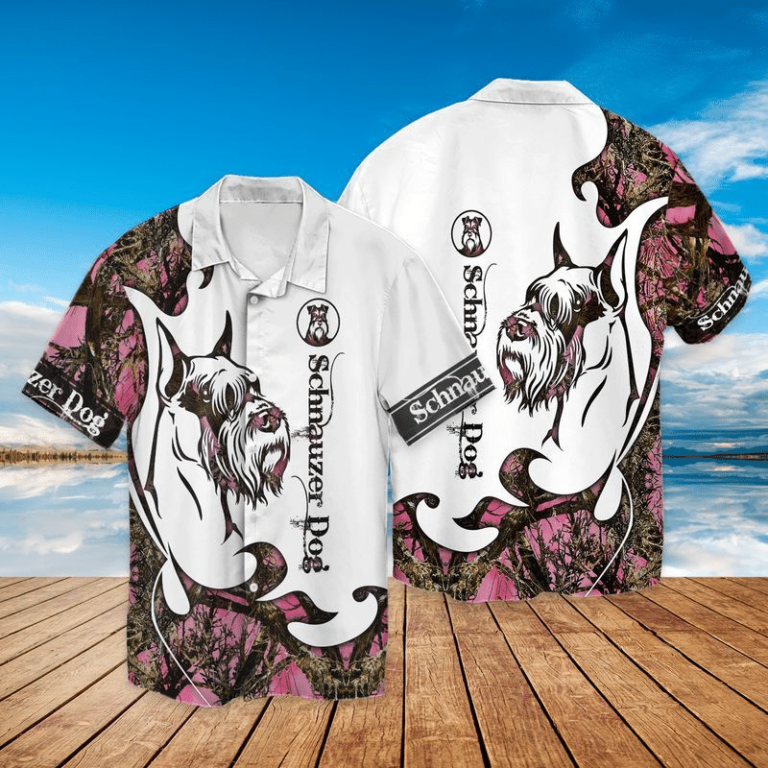 Schnauzer Dog Tattoos Schnauzer Hawaiian Shirt