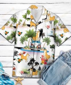 Shiba Inu Vacation Hawaiian Shirt