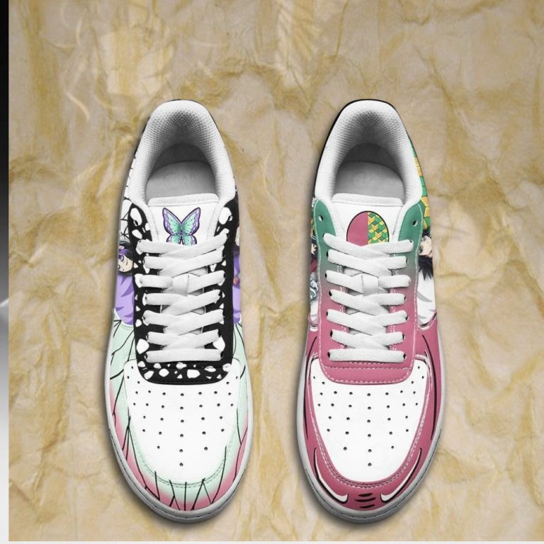 Shinobu and Giyuu Air Sneakers Custom Anime Demon Slayer Shoes