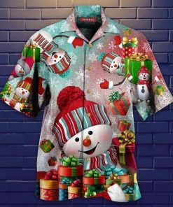 Snowman On Christmas Hawaiian Shirt