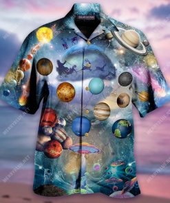Solar System On Christmas Hawaiian Shirt