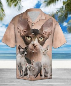 Sphynx Cat Great Aloha Shirt