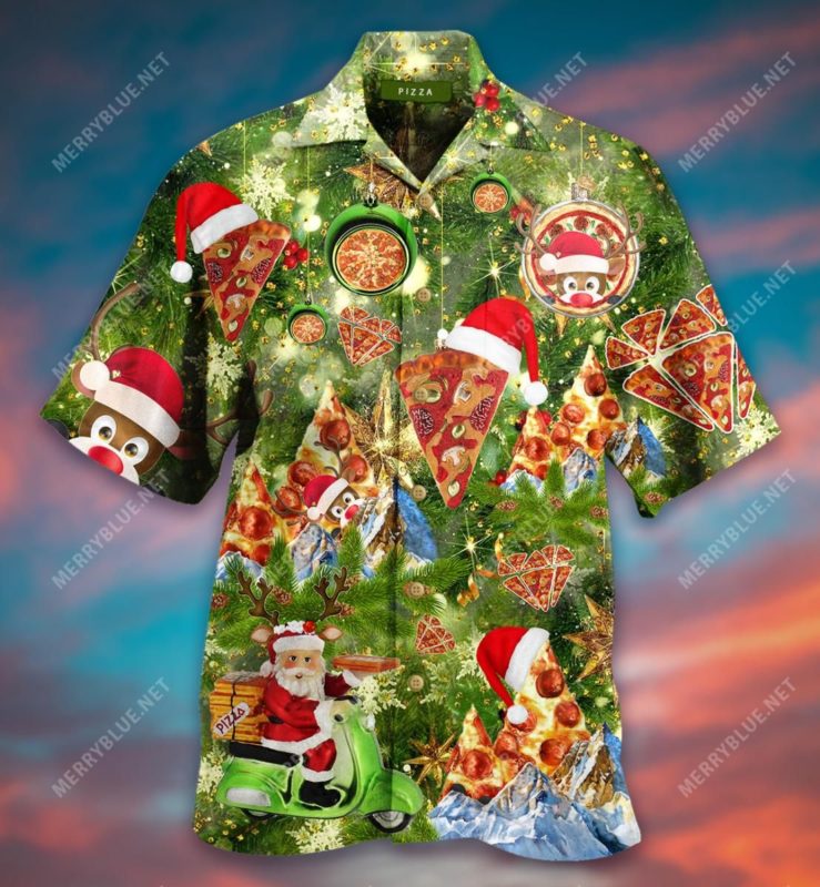 Stay Cheesy Pizza Christmas Hawaiian Shirt