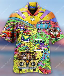 Stay Trippy Little Hippie Cats Dogs Hawaiian Shirt