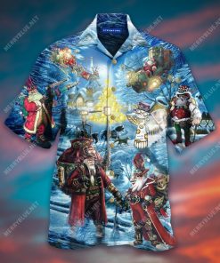 Steampunk Santa Merry Xmas Hawaiian Shirt Steampunk Santa Merry Xmas Hawaiian Shirt