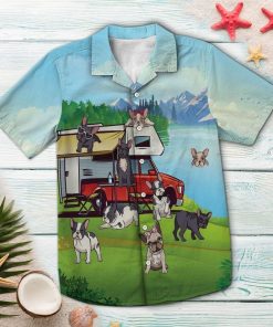 The Life Is Good With French Bulldog Hawaiian Shirt The Life Is Good With French Bulldog Hawaiian Shirt