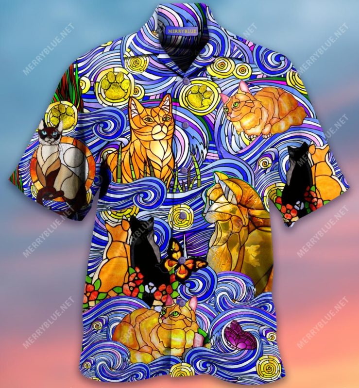Time Spent With Cats Is Never Wasted Hawaiian Shirt