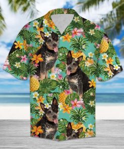 Tropical Pineapple Australian Cattle Dog Hawaiian Shirt Tropical Pineapple Australian Cattle Dog Hawaiian Shirt