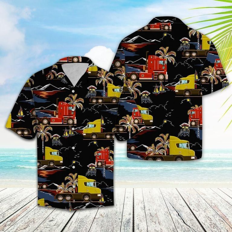 Trucker Vacation Aloha Shirt