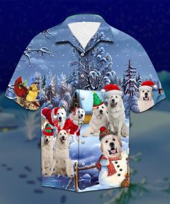 Weimaraner Christmas Casual Button-Up Shirt