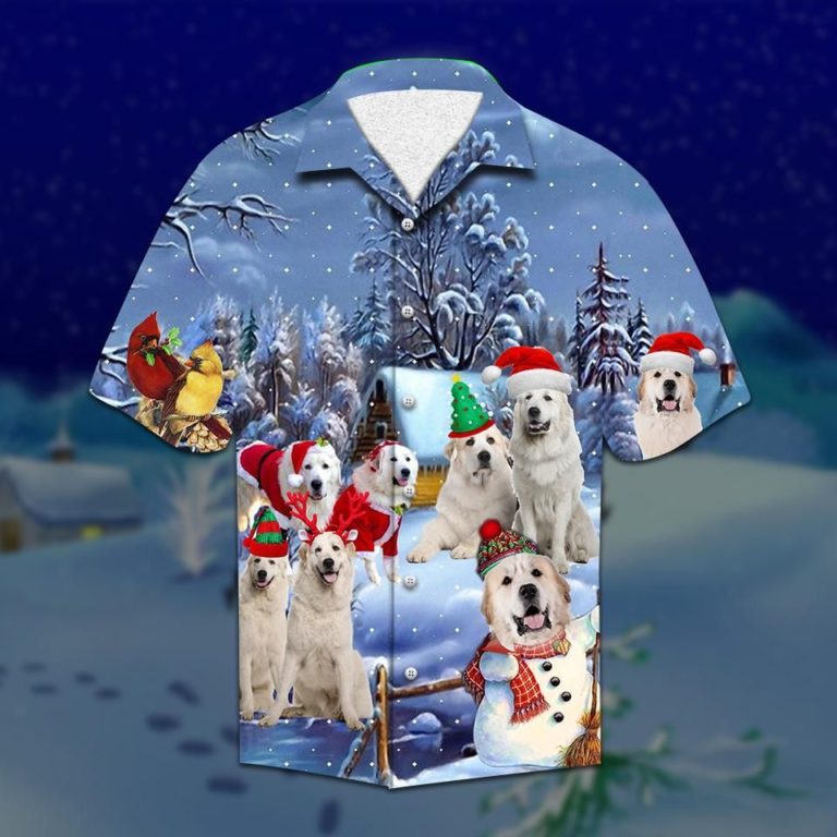 Weimaraner Christmas Casual Button-Up Shirt