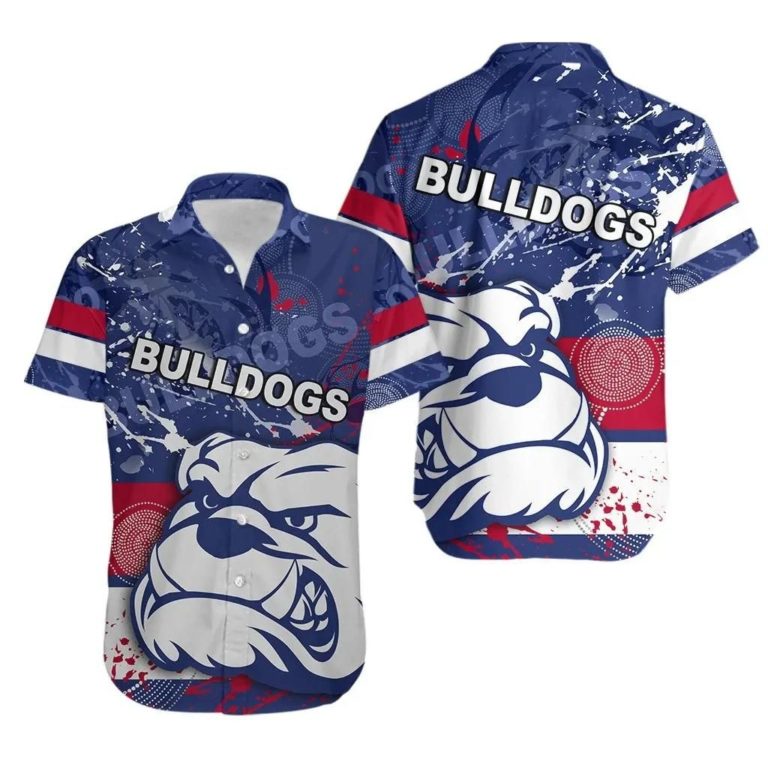 Western Bulldogs 3D Print Hawaiian Shirt