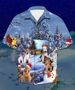 Wire Fox Terrier Christmas Hawaiian Shirt