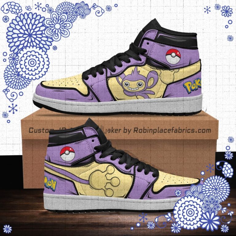 Aipom Shoes Custom Pokemon Anime Boot Sneakers