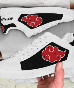 Akatsuki Cloud Naruto Low top Leather Stan Smith Sneaker, Casual Shoes