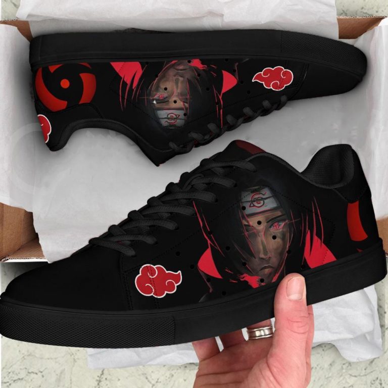 Akatsuki Itachi Naruto Low top Leather Stan Smith Sneaker, Casual Shoes