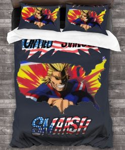 Al Might Smash My Hero Academia Bedding Custom Anime Bed Set