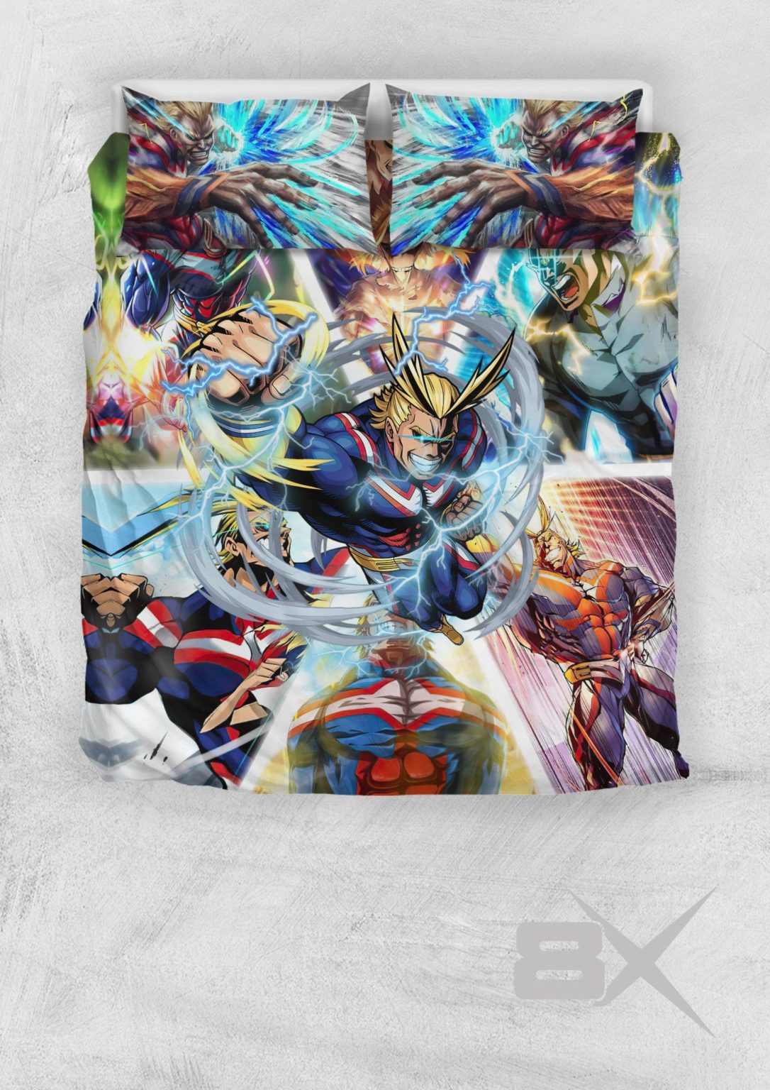 All Might Bed Set My Hero Academia MHA Bedroom Decor - RobinPlaceFabrics