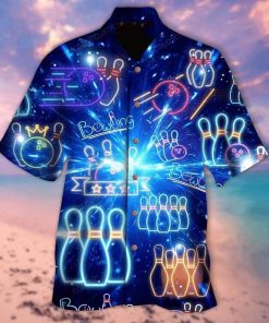 Aloha Bowling Neon Tropical Button Down Shirt Aloha Bowling Neon Tropical Button Down Shirt
