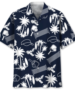 Aloha Pickleball Beach Short Sleeve Button Down Hawaiian Shirt Aloha Pickleball Beach Short Sleeve Button Down Hawaiian Shirt