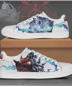 Alphonse Elric Fullmetal Alchemist Low top Leather Stan Smith Sneaker, Casual Shoes
