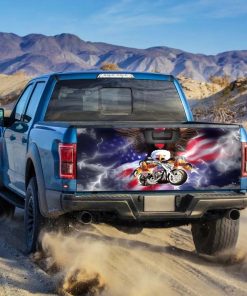American Eagle Motorcycle Truck Tailgate Decal American Eagle Motorcycle Truck Tailgate Decal