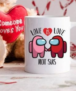 Among Us Valentines Ceramic Mug