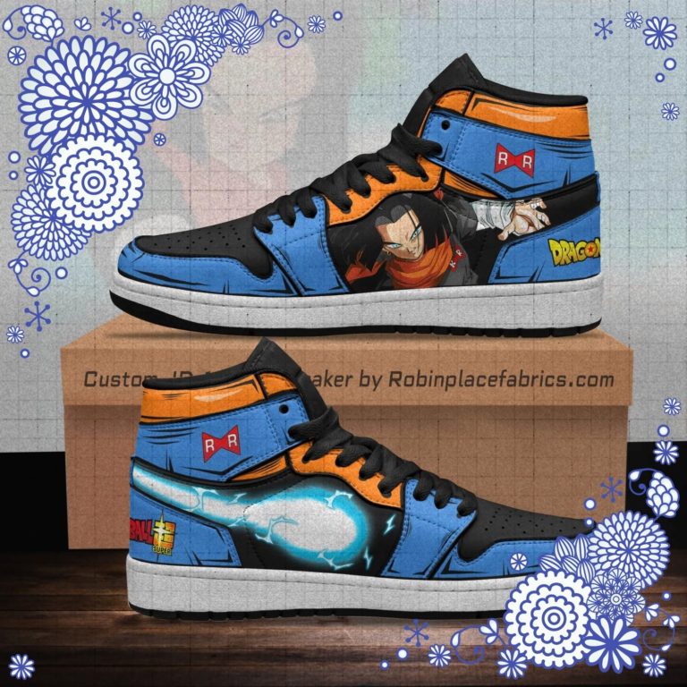 Android 17 Boot Sneakers Custom Dragon Ball Anime Shoes