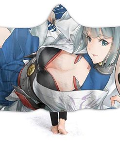 Anime Azur Lane Hooded Blanket – Flannel Wearable Soft Warm Throw Blanket Anime Azur Lane Hooded Blanket – Flannel Wearable Soft Warm Throw Blanket