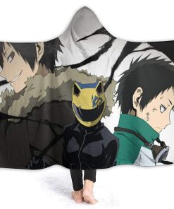 Anime Durarara!! Fleece Flannel Hooded Travel Blankets Anime Durarara!! Fleece Flannel Hooded Travel Blankets