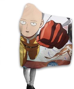 Anime One Punch Man Hooded Blanket – Flannel Hooded Cloak Anime One Punch Man Hooded Blanket – Flannel Hooded Cloak