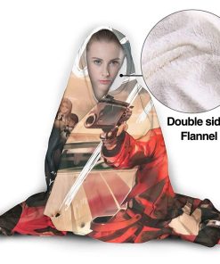 Anime Trigun Pilling Proof Flannel Hooded Blanket Anime Trigun Pilling Proof Flannel Hooded Blanket