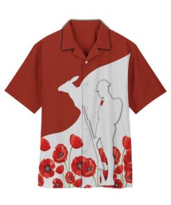 Anzac Day Hawaiian Shirt Tropical Sleeve Summer Anzac Day Hawaiian Shirt Tropical Sleeve Summer