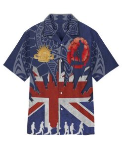 Anzac Day Tropical Button Down Shirt