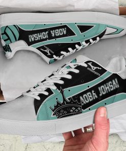 Aoba Johsai High Haikyuu Low top Leather Stan Smith Sneaker, Casual Shoes