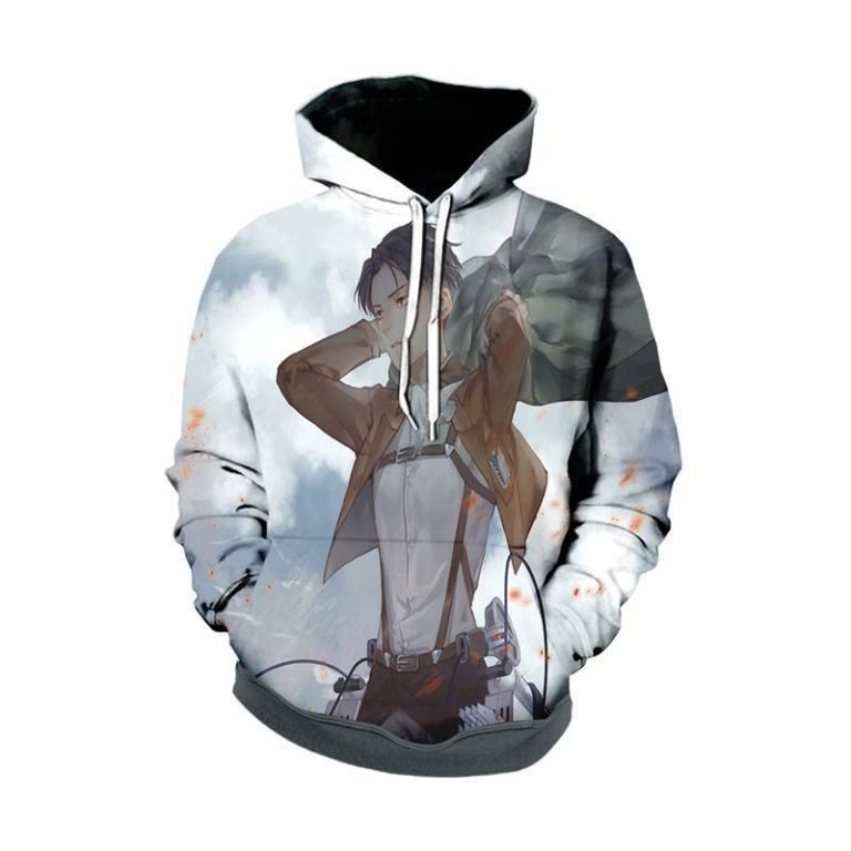 Aot Levi And Scout Regiment Uniform All Over Print Hoodie and Zip