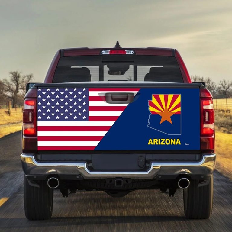 Arizona Sticker Wrap Arizona American Eagle Tailgate Decal Sticker Wrap
